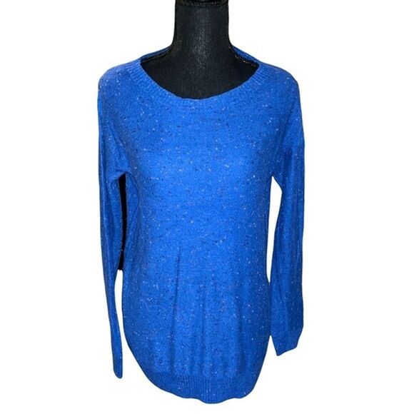 Rubbish Royal Blue Angora Rabbit Lightweight Long Sleeve Sweater Extra Small XS - Picture 1 of 12